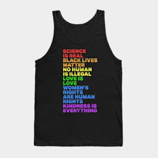 Science Is Real Black Lives Matter Tank Top